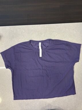 Purple Short-Sleeve Crewneck Tee